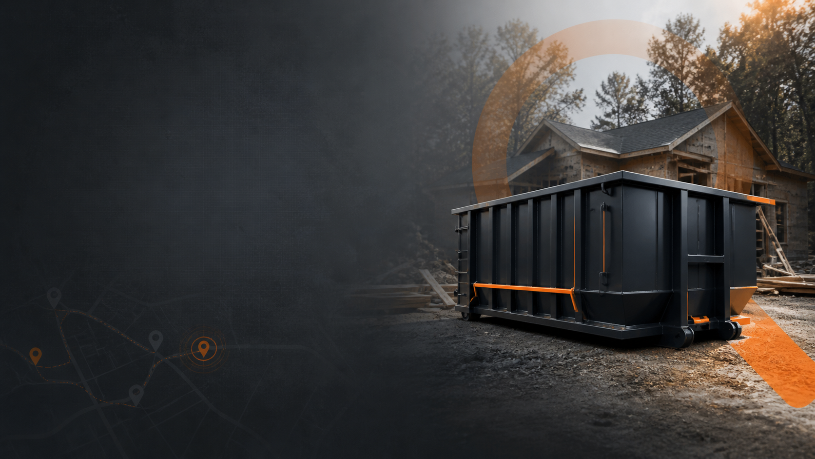 Roll-off dumpster rental for storm cleanup and construction projects in Oklahoma